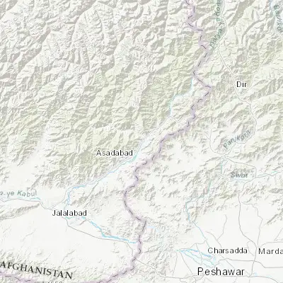 Map showing location of Asadābād (34.873110, 71.146970)