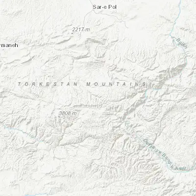 Map showing location of Chīras (35.416740, 65.982340)