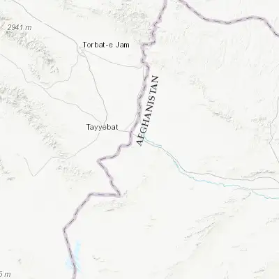 Map showing location of Kafir Qala (34.666670, 61.066670)