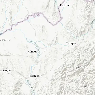 Map showing location of Khanabad (36.683040, 69.112790)