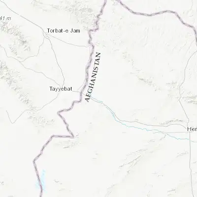 Map showing location of Kuhsān (34.653890, 61.197780)