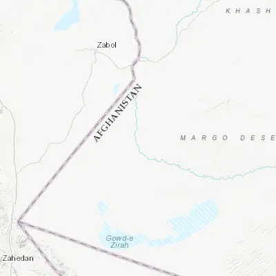 Map showing location of Mīrābād (30.436240, 61.838300)