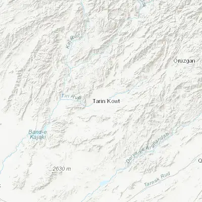 Map showing location of Tarinkot (32.629980, 65.878060)