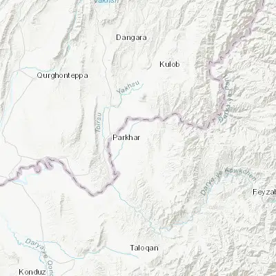 Map showing location of Yangī Qal‘ah (37.465720, 69.611310)