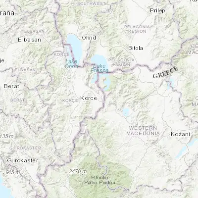 Map showing location of Bilisht (40.627500, 20.990000)