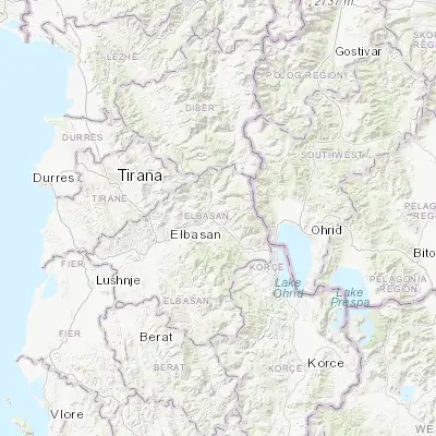 Map showing location of Librazhd-Qendër (41.196940, 20.335560)