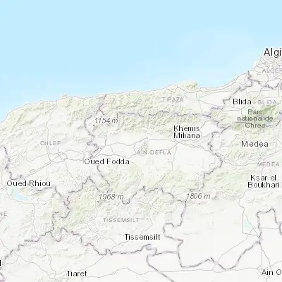 Map showing location of Aïn Defla (36.264050, 1.967900)