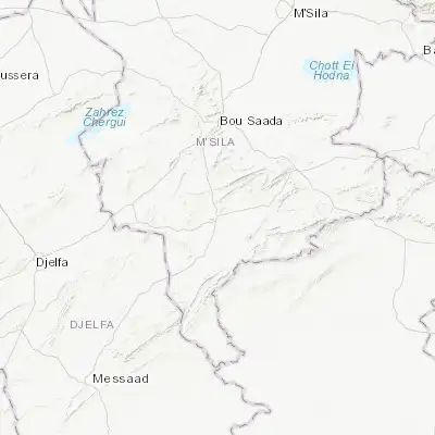 Map showing location of ’Aïn el Melh (34.841460, 4.163830)