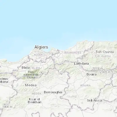 Map showing location of Arbatache (36.637730, 3.371270)