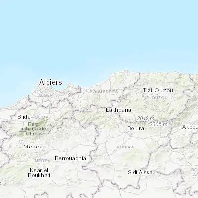Map showing location of Beni Amrane (36.667740, 3.591150)