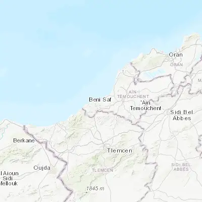 Map showing location of Beni Saf (35.300990, -1.382260)