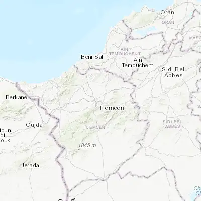 Map showing location of Chetouane (34.921290, -1.295120)