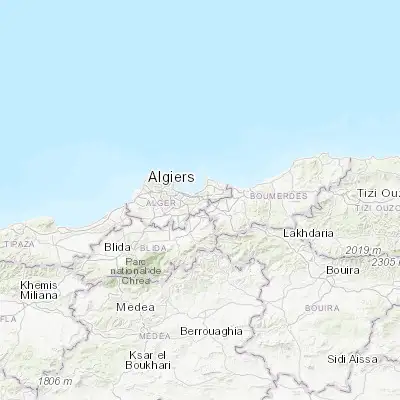Map showing location of Dar el Beïda (36.713330, 3.212500)