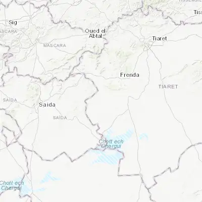 Map showing location of Djebilet Rosfa (34.863750, 0.834960)