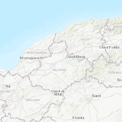 Map showing location of Djidiouia (35.929890, 0.828710)