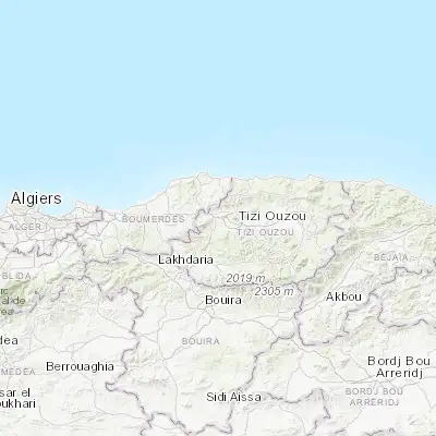 Map showing location of Draa Ben Khedda (36.734360, 3.962230)