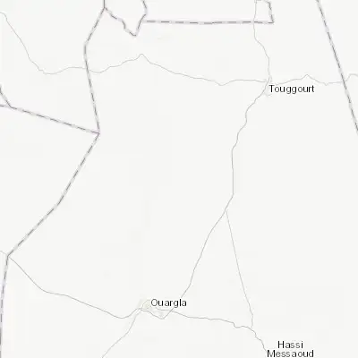 Map showing location of El Hadjira (32.613360, 5.512590)
