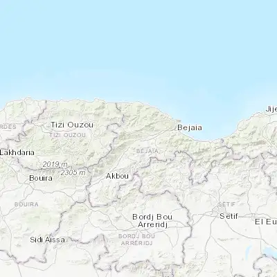 Map showing location of el hed (36.650000, 4.773610)