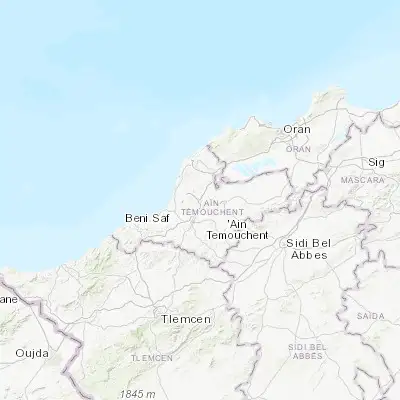 Map showing location of El Malah (35.391370, -1.092380)