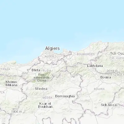 Map showing location of Meftah (36.620400, 3.222480)