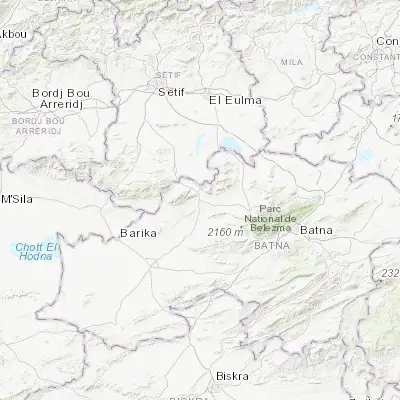 Map showing location of Râs el Aïoun (35.673840, 5.645300)