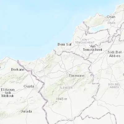 Map showing location of Remchi (35.061960, -1.433620)