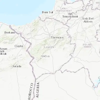 Map showing location of Sebdou (34.637030, -1.331430)