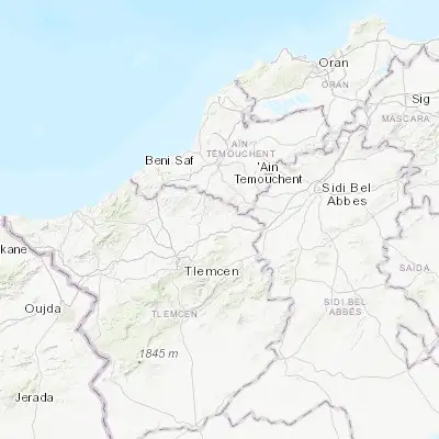 Map showing location of Sidi Abdelli (35.069370, -1.137060)