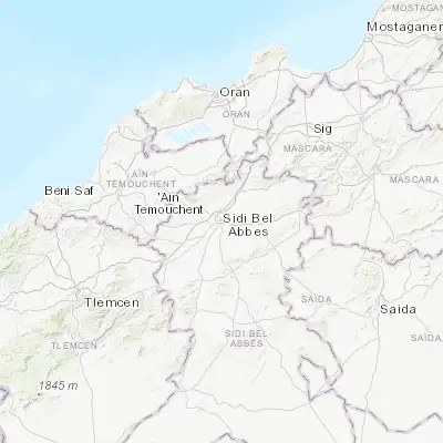 Map showing location of Sidi Bel Abbès (35.189940, -0.630850)