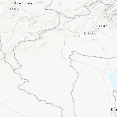 Map showing location of Sidi Khaled (34.387000, 4.987850)