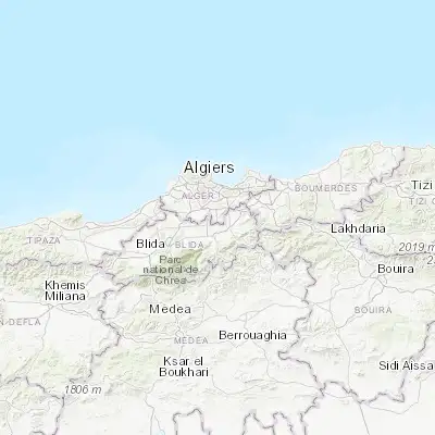 Map showing location of Sidi Moussa (36.606370, 3.087830)