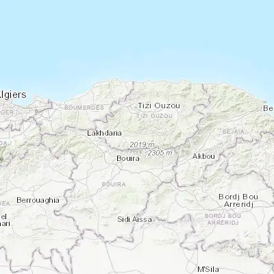 Map showing location of Tizi-n-Tleta (36.545690, 4.057120)