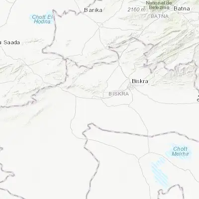 Map showing location of Tolga (34.722240, 5.378450)