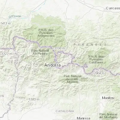 Map showing location of la Massana (42.544990, 1.514830)