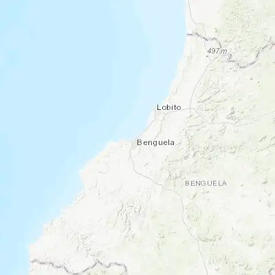 Map showing location of Benguela (-12.576260, 13.405470)