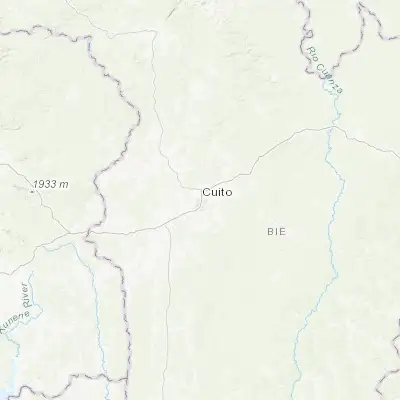 Map showing location of Cuito (-12.383330, 16.933330)
