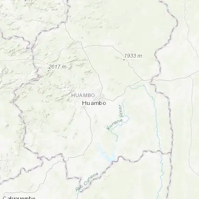Map showing location of Huambo (-12.776110, 15.739170)