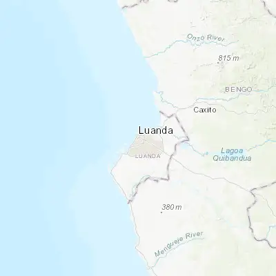 Map showing location of Luanda (-8.836820, 13.234320)