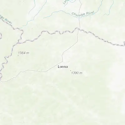 Map showing location of Luena (-11.783330, 19.916670)