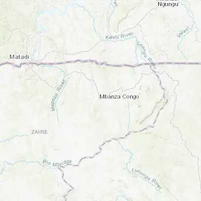 Map showing location of Mbanza Kongo (-6.266670, 14.238330)