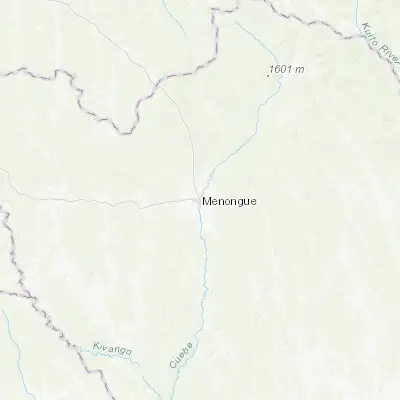 Map showing location of Menongue (-14.658500, 17.690990)