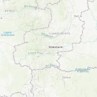 Map showing location of N’dalatando (-9.297820, 14.911620)
