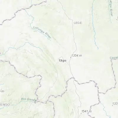 Map showing location of Uíge (-7.608740, 15.061310)
