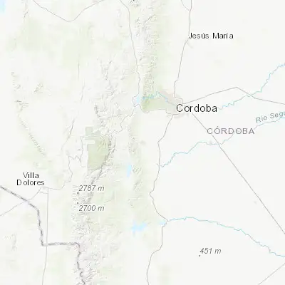 Map showing location of Alta Gracia (-31.652920, -64.428260)