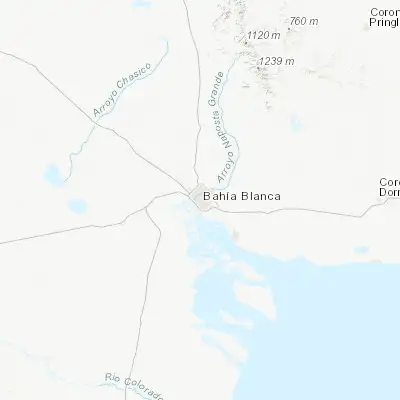 Map showing location of Bahía Blanca (-38.719590, -62.272430)