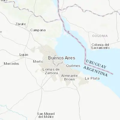 Map showing location of Balvanera (-34.610320, -58.397660)