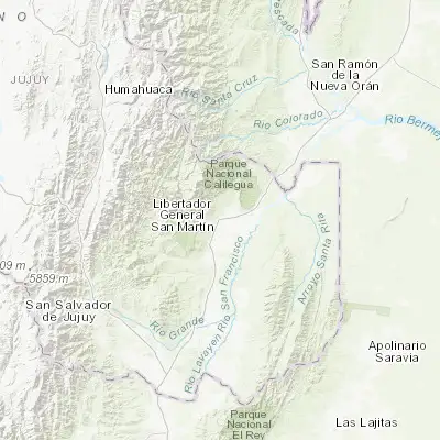 Map showing location of Calilegua (-23.773680, -64.770020)