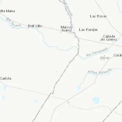 Map showing location of Camilo Aldao (-33.127450, -62.094530)