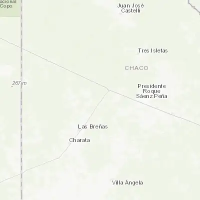 Map showing location of Campo Largo (-26.800770, -60.842150)