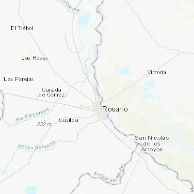 Map showing location of Capitán Bermúdez (-32.822620, -60.718520)